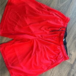 Nike Red Athletic Shorts Lightweight Elastic
